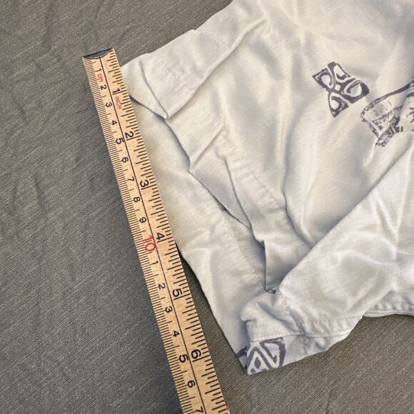 Quiksilver Silver Edition Shirt Men Large Blue Island Coastal Button Front - Picture 8 of 13